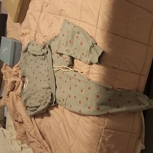 Matching Self Contrast Sweat outfit